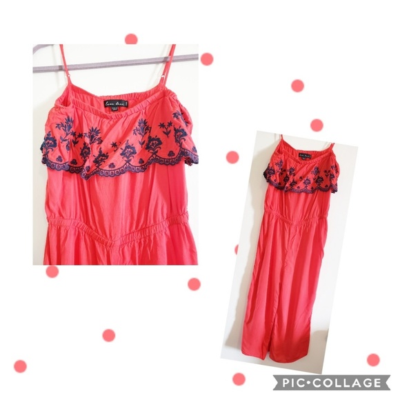 3x$30 Embroidery Ruffle Jumpsuit 🏖 - Picture 2 of 2